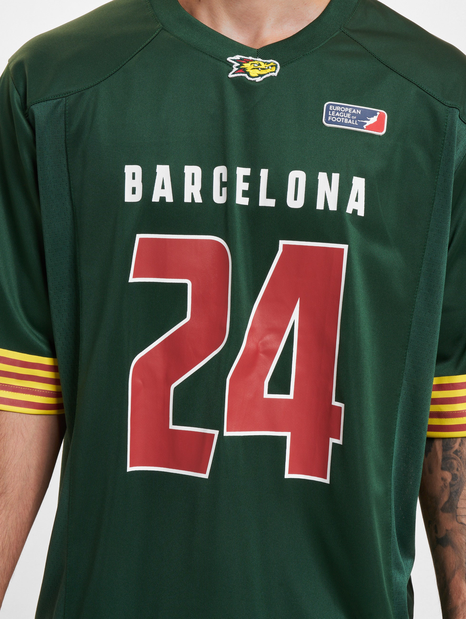 Barcelona Dragons Authentic NFL Game Jersey - Official Licensed Football Jersey for Men - Perfect for Game Day, Tailgating & Fan Gear