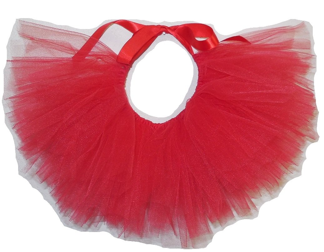 Handmade Red Tulle Dog Tutu - Premium Pet Skirt for Medium Dogs | Perfect for Birthday Parties, Photo Shoots & Costume Events