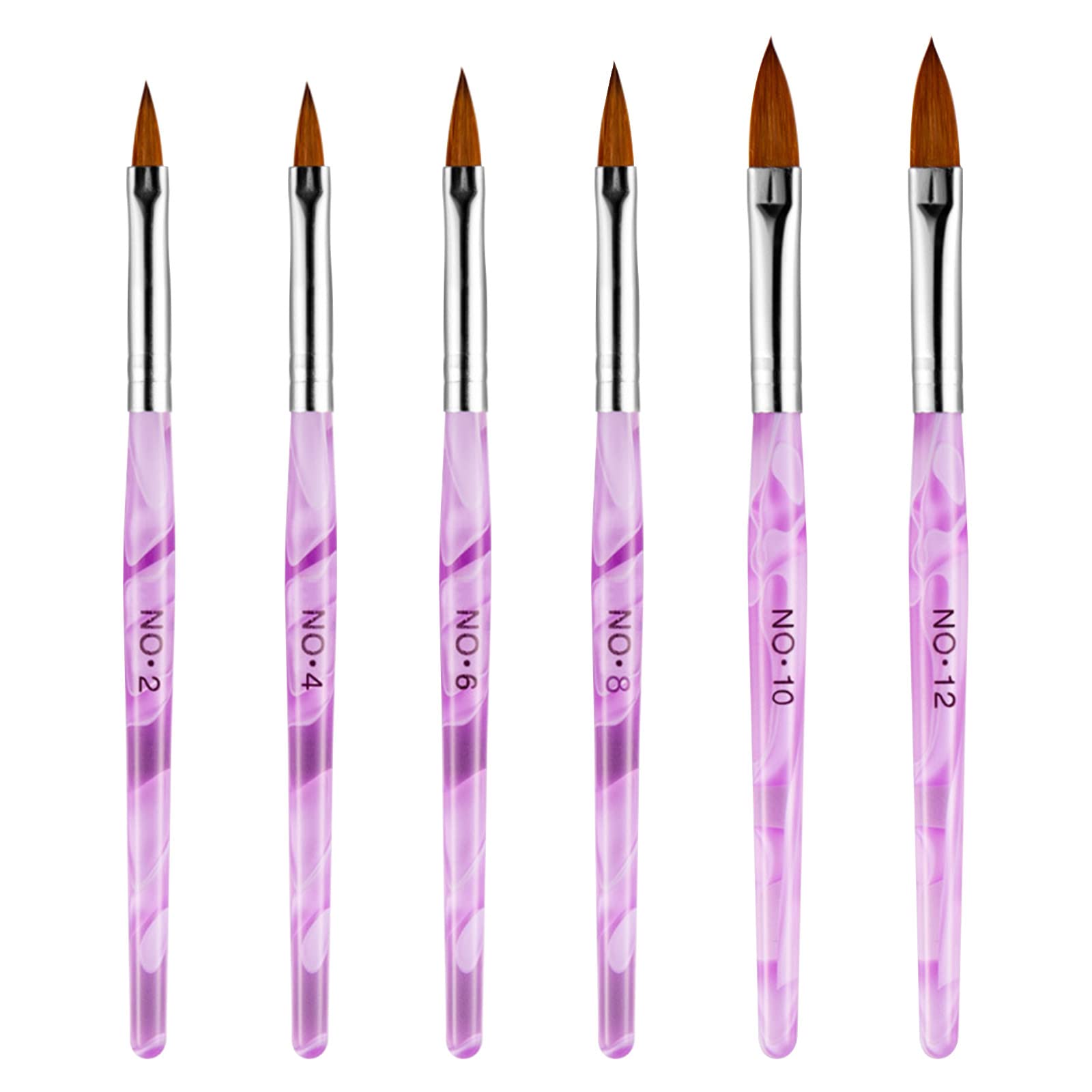 6 Pcs Acrylic Nail Art Pens Set - Professional Nail Design Tools for Drawing Flowers, Lines & Dots, DIY Nail Painting Kit for Salon & Home Use, Perfect for Acrylic Nails & Gel Polish (Style A, One Size) - Ideal for Nail Artists, Beginners & DIY Enthusiasts