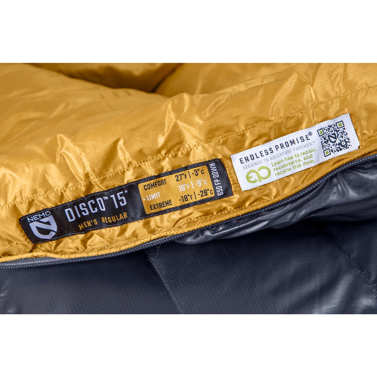 Nemo Men's Disco 15 Degree Down Sleeping Bag - Lightweight & Warm for Backpacking, Camping & Hiking - Perfect for Cold Weather Outdoor Adventures
