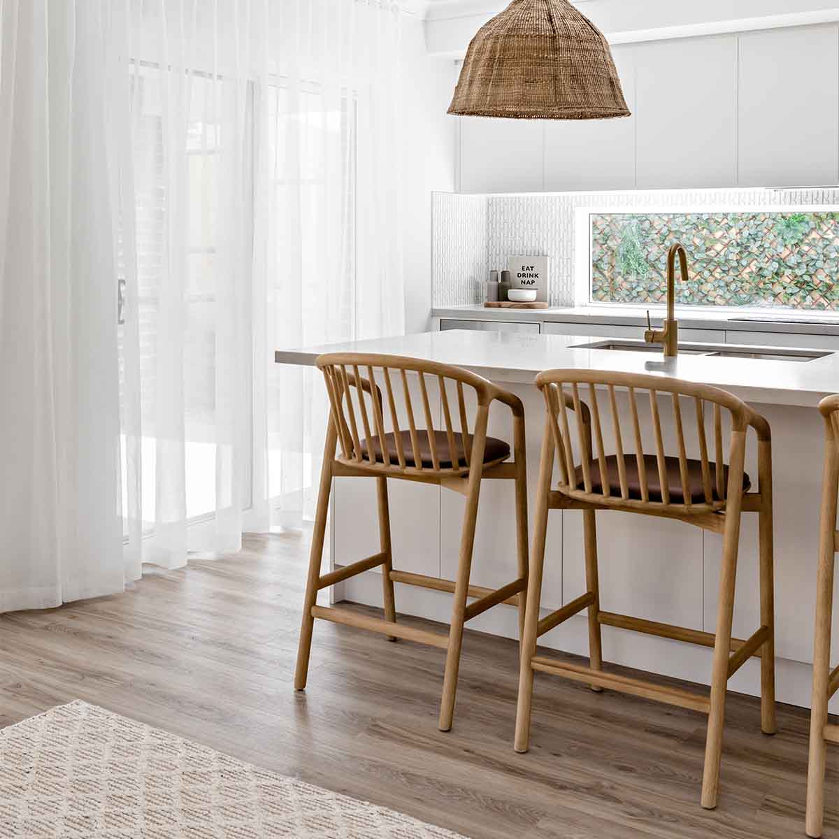 Comfortable Lake Bar Stool Seat Cushion - Non-Slip & Waterproof Replacement Pad for Bar Stools - Perfect for Home Bars, Kitchen Islands & Outdoor Entertaining