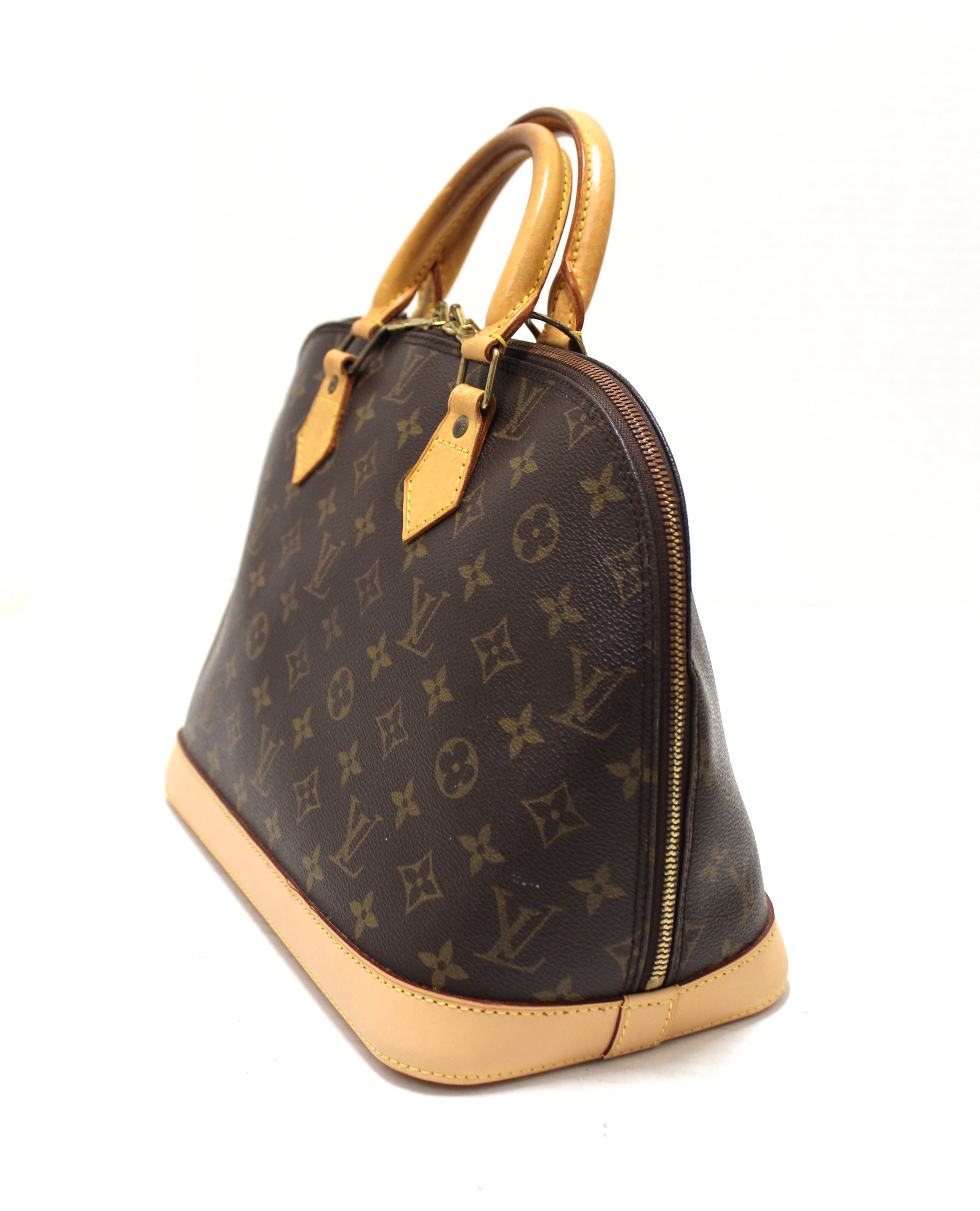 Authentic Louis Vuitton Alma PM Handbag - Classic Monogram Canvas Crossbody Bag for Women, Luxury Designer Purse for Work, Travel & Everyday Use