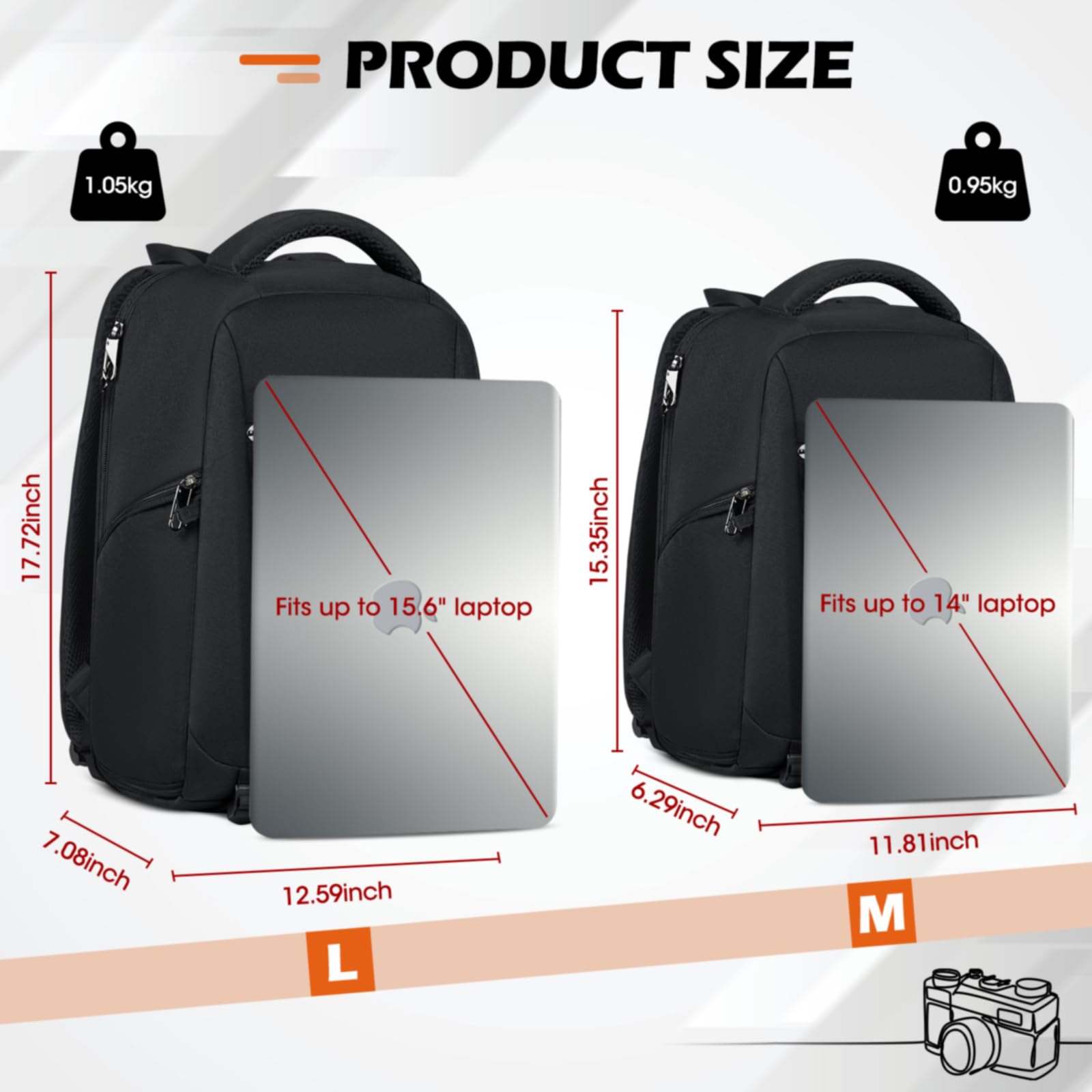Professional Waterproof DSLR SLR Mirrorless Camera Backpack - Large Capacity Anti-Theft Photography Bag with Rain Cover & 14