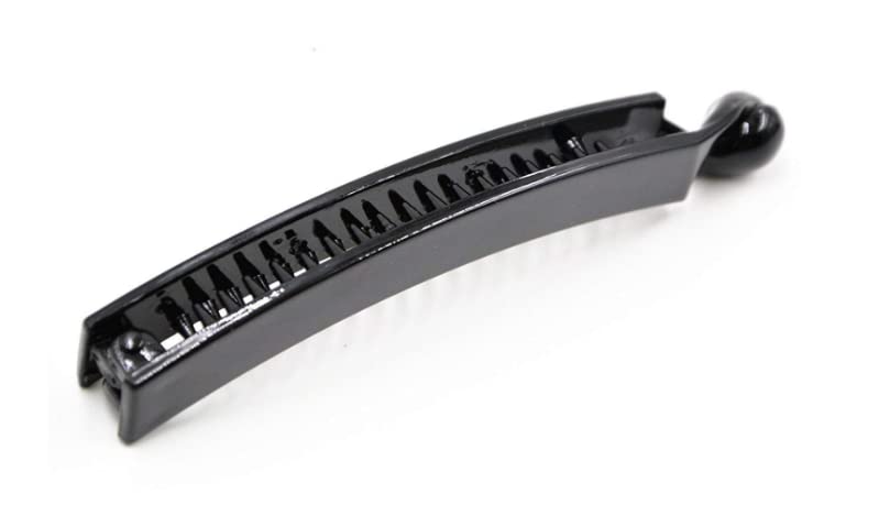 SBWC Black Banana Hair Clips for Women & Girls - 3 Pack | Non-Slip Hair Accessories for Ponytails, Buns & Everyday Hairstyles