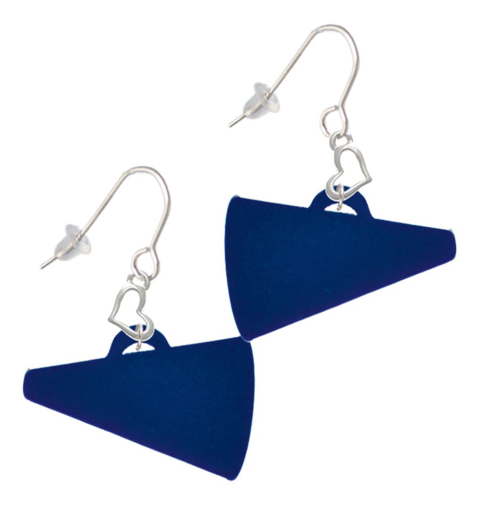 Acrylic Heart French Earrings - 1.25
