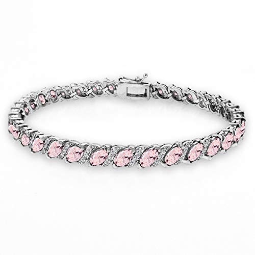 Simulated Morganite - Silver