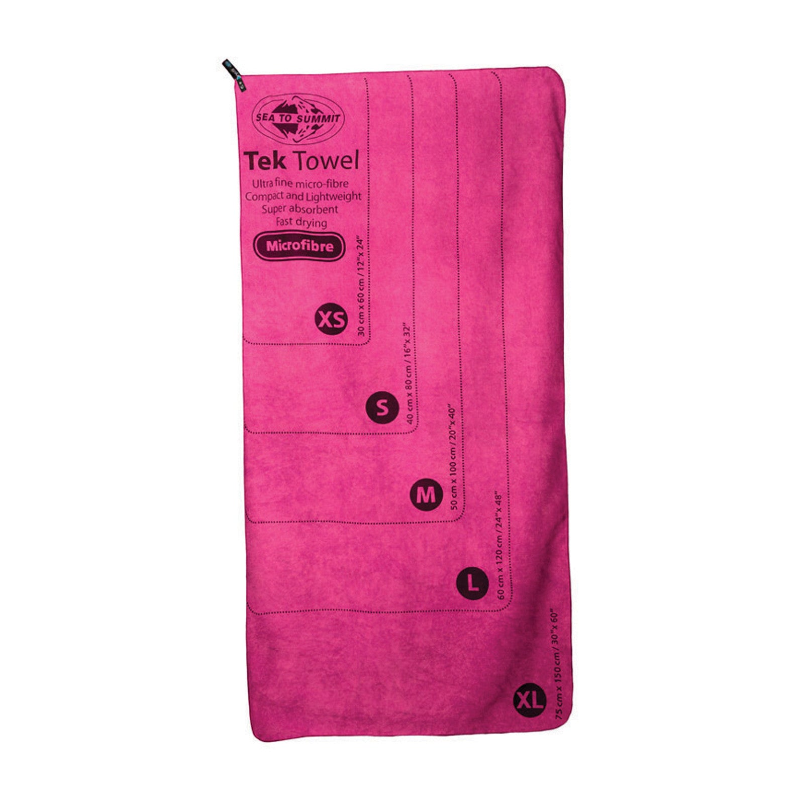 Sea to Summit Tek Towel™ - Lightweight, Quick-Dry, Antimicrobial Camping & Travel Towel for Hiking, Backpacking, Beach & Gym Use