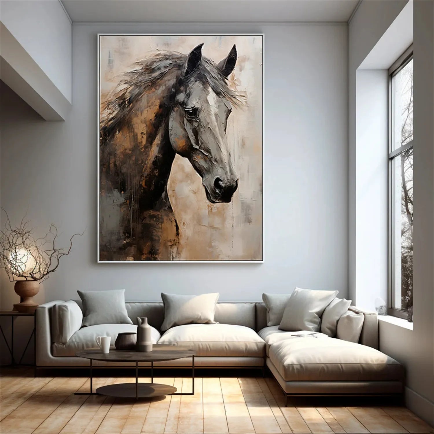 Animal Art Painting #AP052 - Handmade Canvas Wall Decor for Living Room, Bedroom & Office - Perfect Gift for Pet Lovers & Home Decor