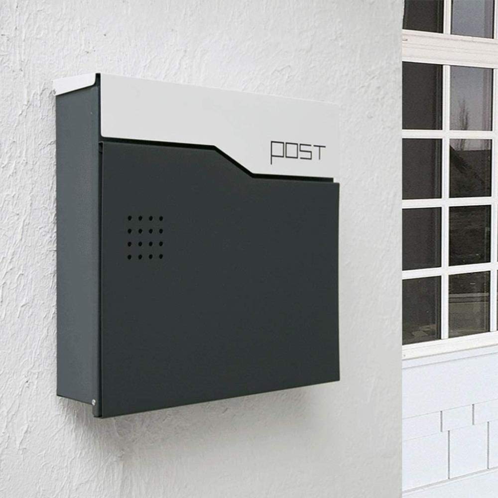 Outdoor Wall Mounted Letter Box for Home & Office - Secure Newspaper, Magazine, and Suggestion Mailbox with Lock - Perfect for Residential, Commercial, and Public Spaces