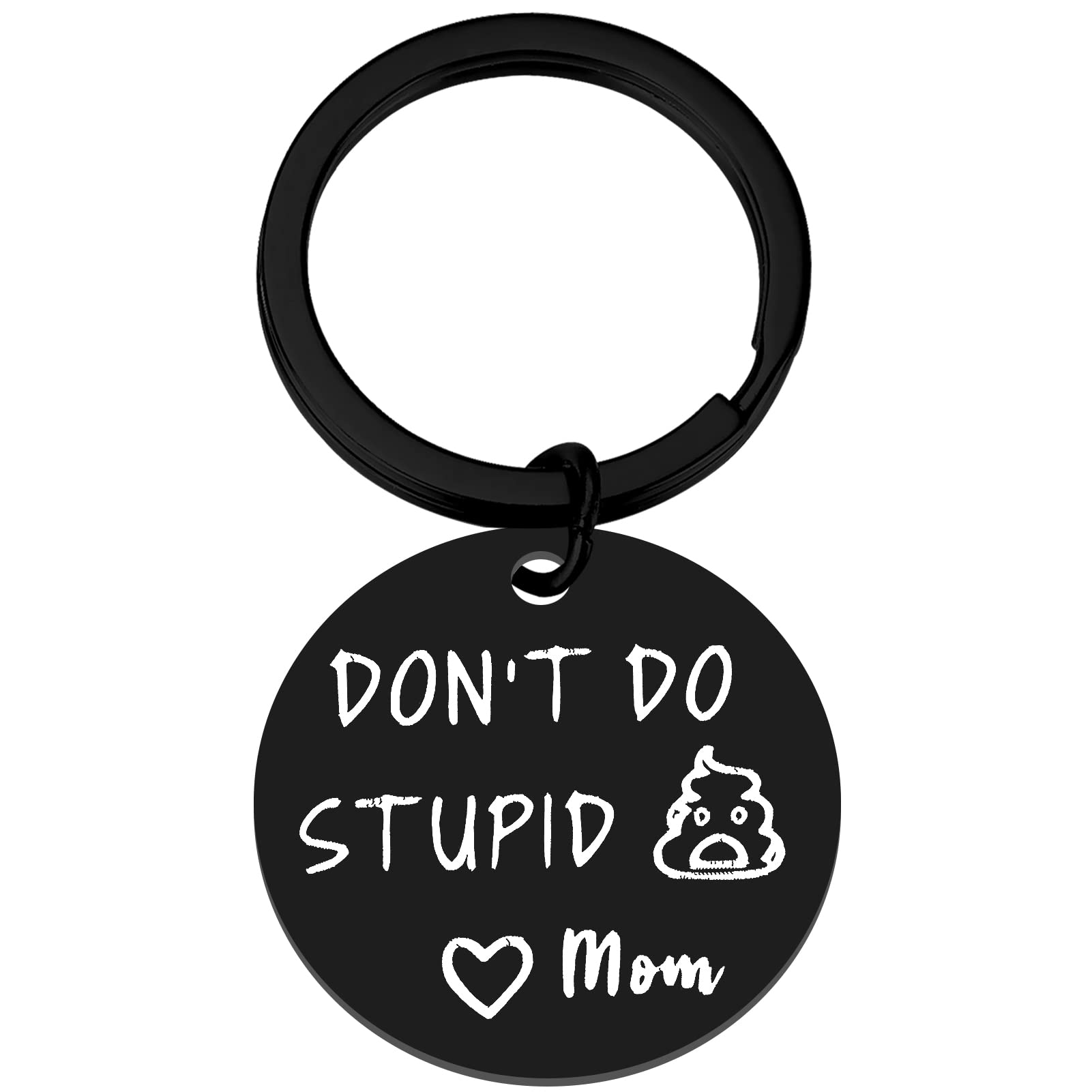PLwelth Funny Keychain - Cute Gift for Women, Mom, Daughter & Son - Perfect for Mother’s Day, Birthday & Christmas - Great for Everyday Use, Car Keys & Purse Accessories