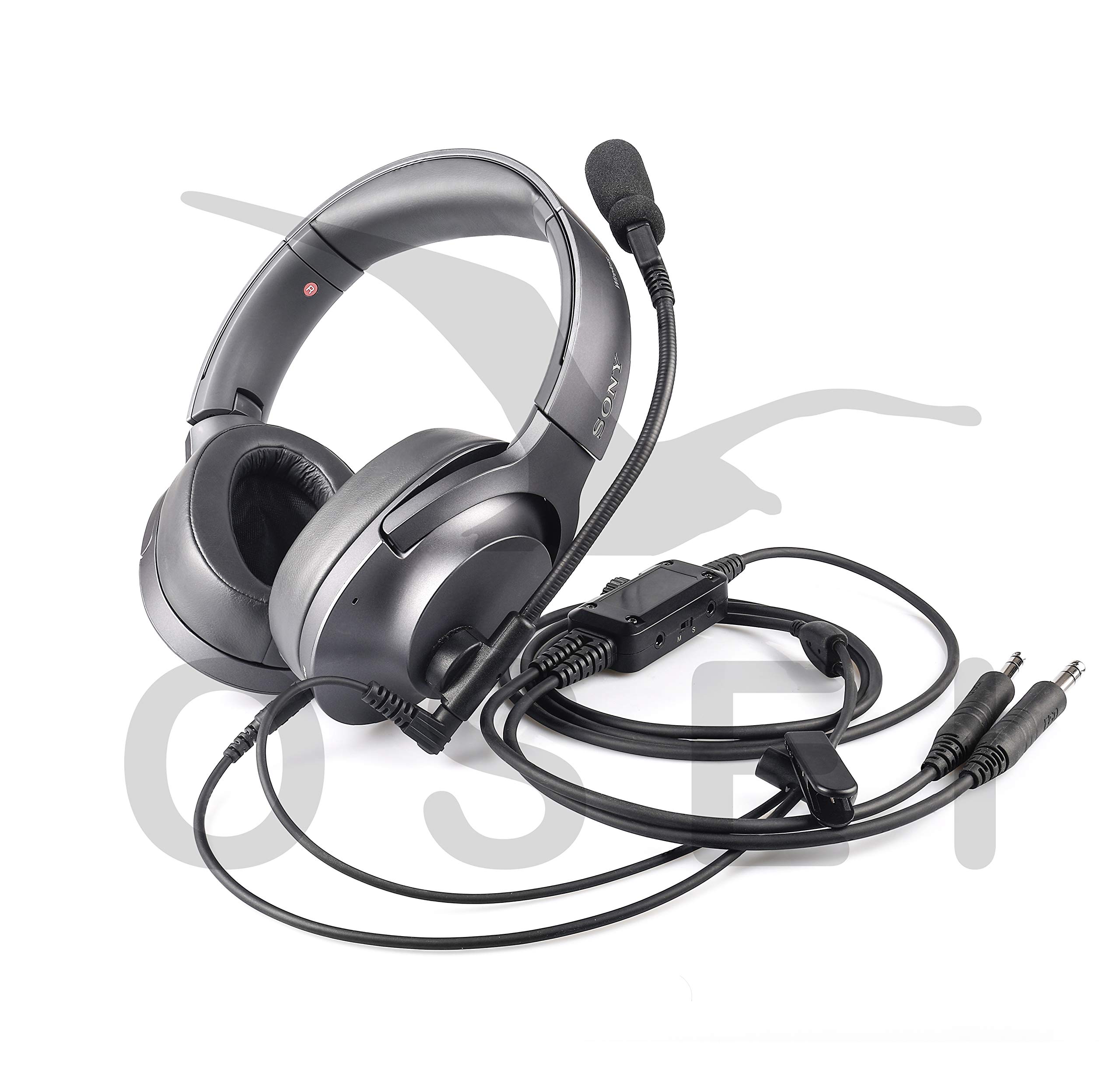 Pro XS Aviation Microphone Adapter for Sony WH-1000XM3 Noise Cancelling Headphones - 3.5mm Sony Style Plug - Perfect for Airline Pilots, Flight Attendants & Aviation Enthusiasts