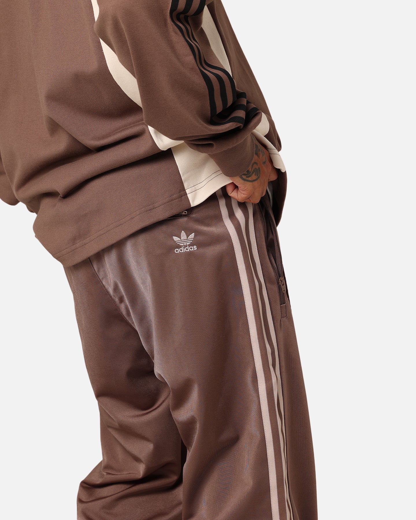 Adidas Archive Track Pants for Men - Earth Strata Color - Comfortable Athletic Joggers for Running, Gym & Casual Wear
