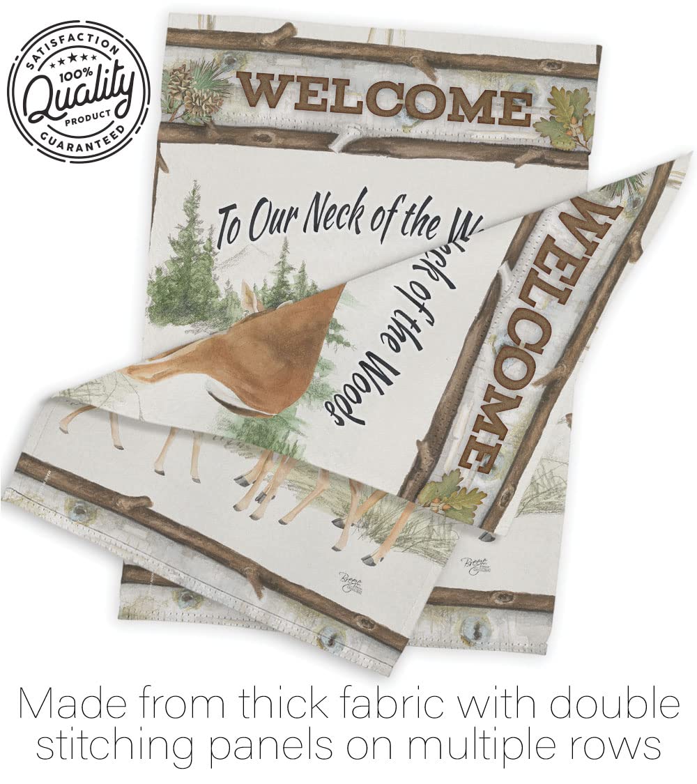 Nature Wildlife House Flag Set 28x40 w/Flagpole - Outdoor Decor
