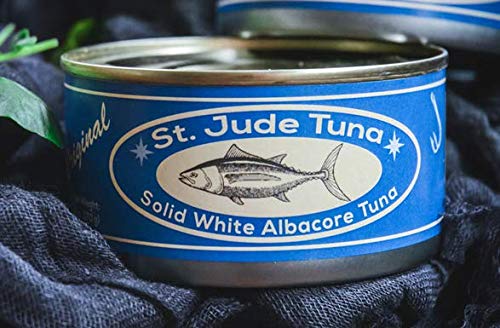 Premium St. Jude Albacore Tuna in Water - 12 Pack of 6 oz. Cans - Wild Caught, High Protein, Keto & Paleo Friendly - Perfect for Salads, Sandwiches & Meal Prep