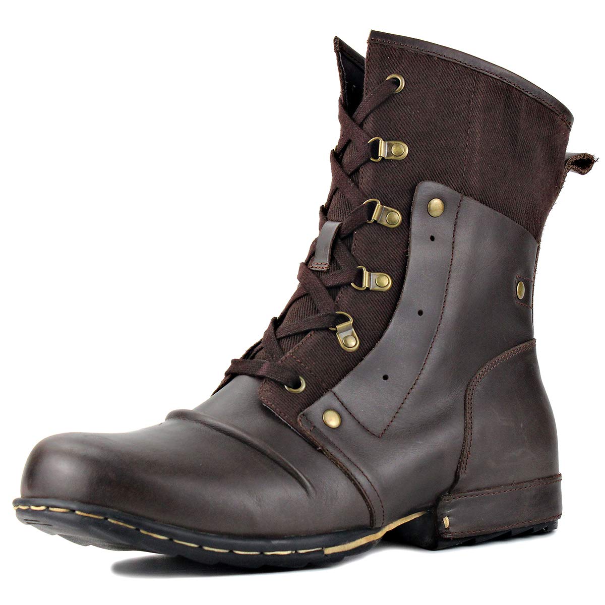 Men's COWSDELLA Leather Chukka Boots - Western Ankle Boots for Casual, Motorcycle, Work & Dress | Cowboy Combat Boots CD-5008-9 | Perfect for Riding, Outdoor Work & Western Fashion