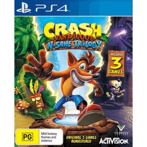 Crash Bandicoot N Sane Trilogy - PS4 Game (PlayStation 4) Brand New & Sealed | Action-Adventure Platformer for Family Game Night & Collectors