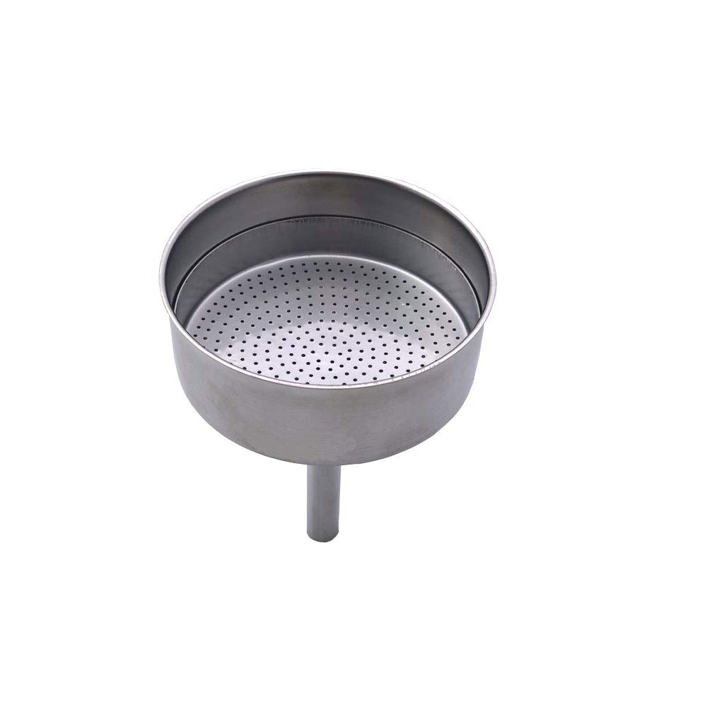 STELLA 8 Cup Stovetop Espresso Maker Replacement Funnel & Reducer - Compatible with Moka Pots - Perfect for Home Brewing Italian Coffee, Camping, and Gifts