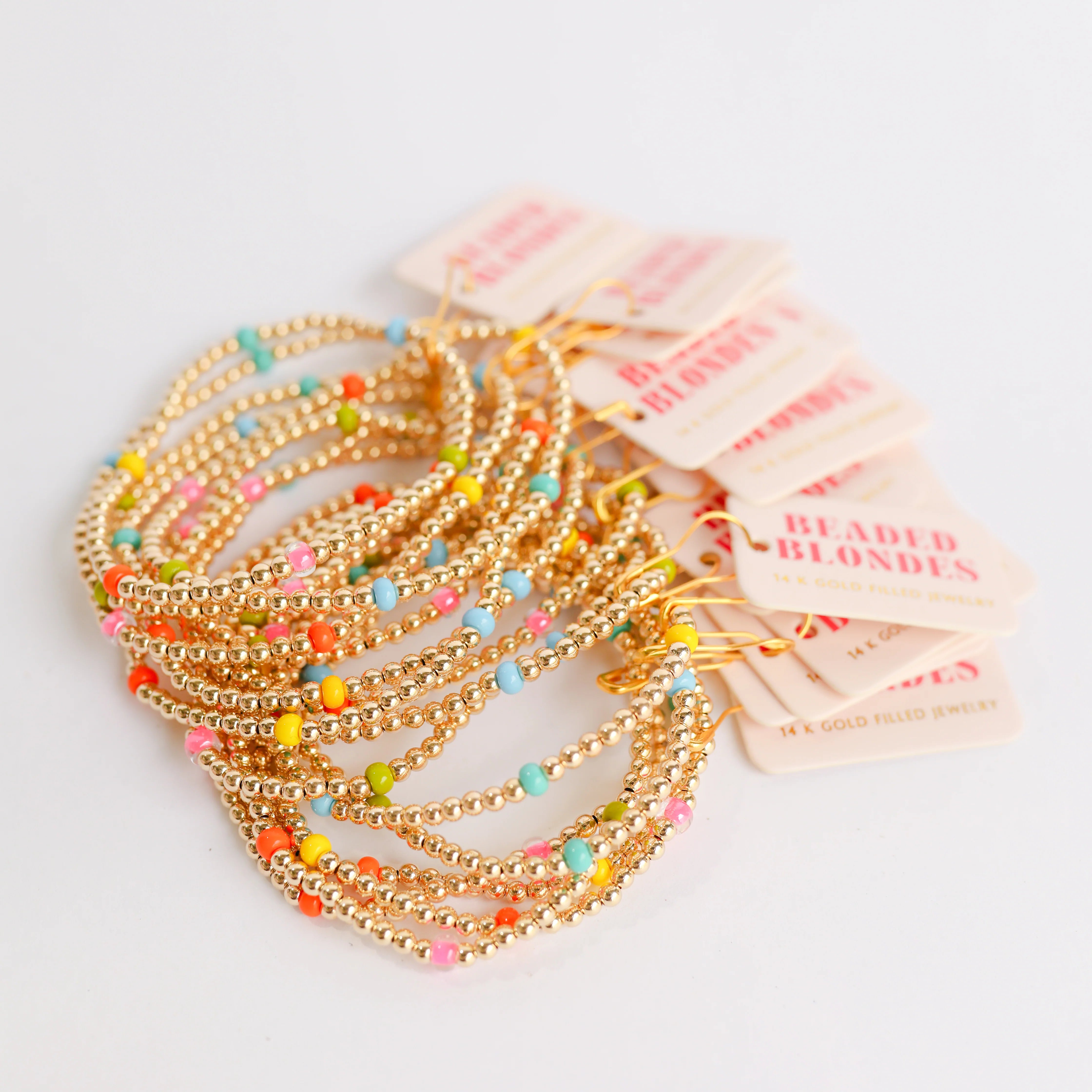 Beaded Blondes Confetti Poppi Bracelet - Trendy Beaded Friendship Bracelet for Women & Teens | Perfect for Parties, Gifts & Everyday Wear