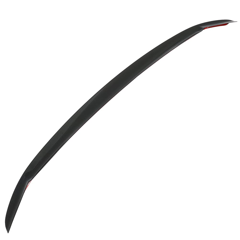 Carbon Fiber Rear Trunk Lip Spoiler for 2021-2022 Hyundai Elantra - Stylish Boot Wing Tail Deck Spoiler for Enhanced Aerodynamics & Sporty Look | Perfect for Car Enthusiasts & Custom Upgrades