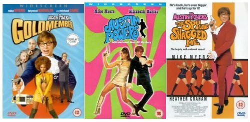 Austin Powers Shagadelic Box Set - Goldmember, The Spy Who Shagged Me & International Man of Mystery | Mike Myers Comedy Movies Collection | Perfect for 70s Retro Movie Nights and Gift for Austin Powers Fans