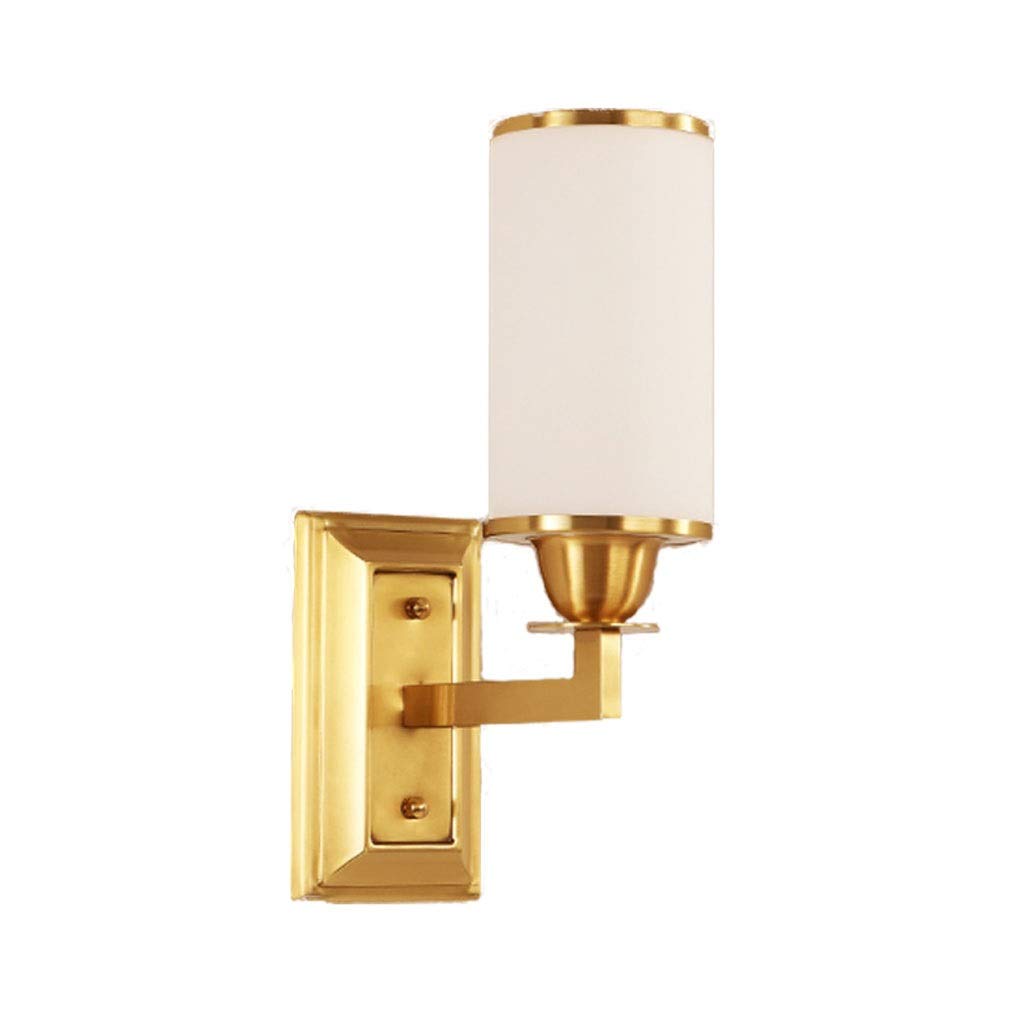 Modern LED Indoor Wall Light for Bedroom, Living Room & TV Background - Minimalist Copper Decorative Lamp with Warm White Lighting | Perfect for Home Decor, Corridor Lighting & Creating Cozy Ambiance