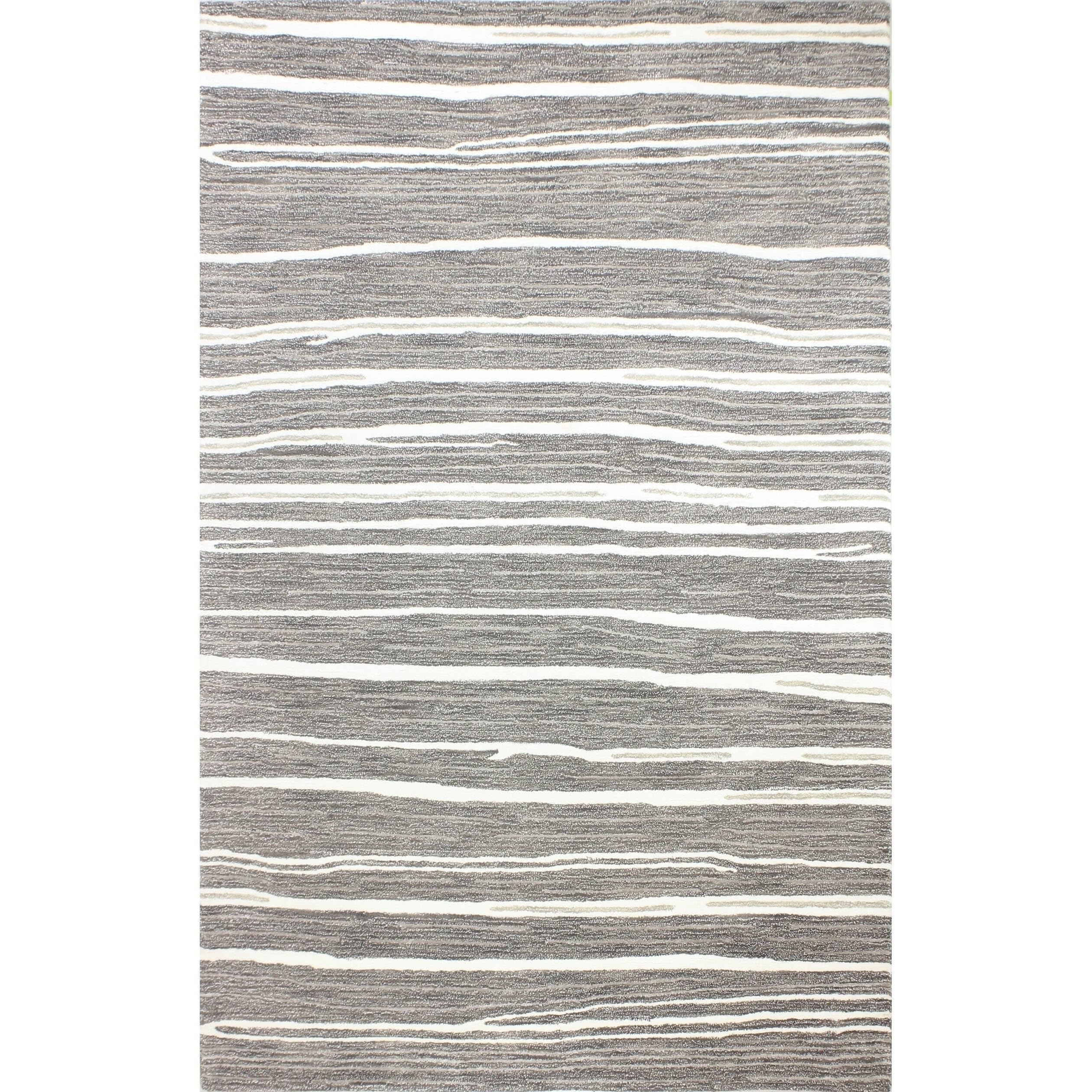 Bashian Collection Hand Tufted Wool & Viscose Area Rug - 3.9’x5.9’ Gray Luxury Runner Rug for Living Room, Entryway, Bedroom - Soft & Durable Home Decor for Modern Interior Design