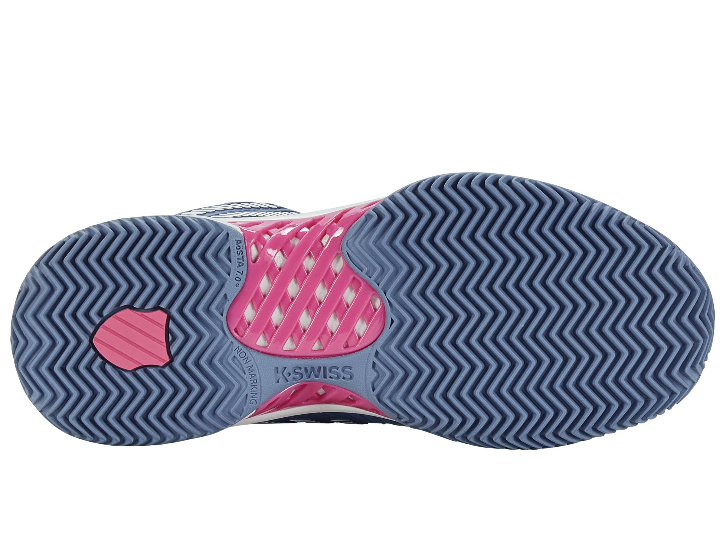 Hypercourt Express 2 Clay Tennis Shoes for Women - Infinity/Blue Blush/Carmine Rose | Lightweight & Durable Court Shoes for Clay Courts | Perfect for Competitive Matches & Training Sessions
