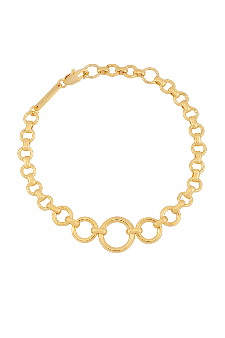 Elegant Graduated Round Link Chain Bracelet for Women - Perfect for Everyday Wear, Parties & Gifts