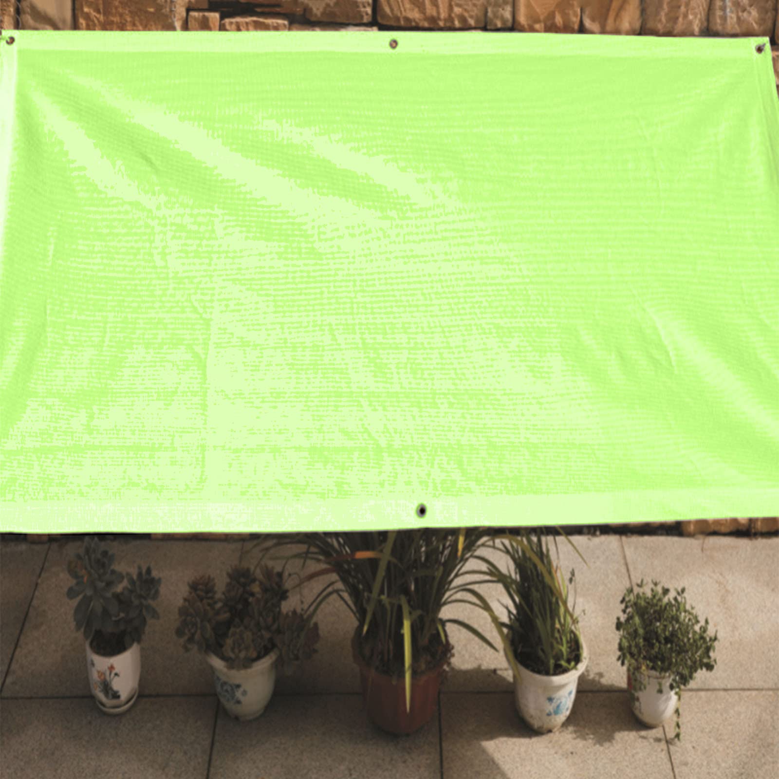Premium HDPE Sun Shade Net - UV Resistant & Tear Proof Garden Canopy with Ropes (2x4m, Green) - Ideal for Greenhouse, Plant Protection, Patio Cover & Lawn Shading
