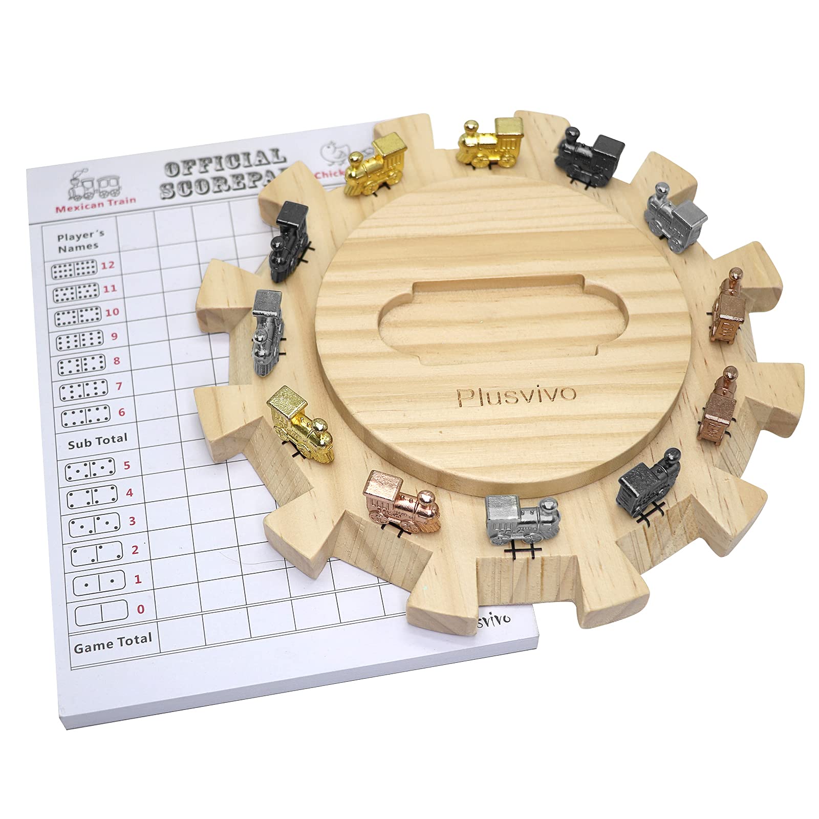 Premium Mexican Train Dominoes Set - 7.89