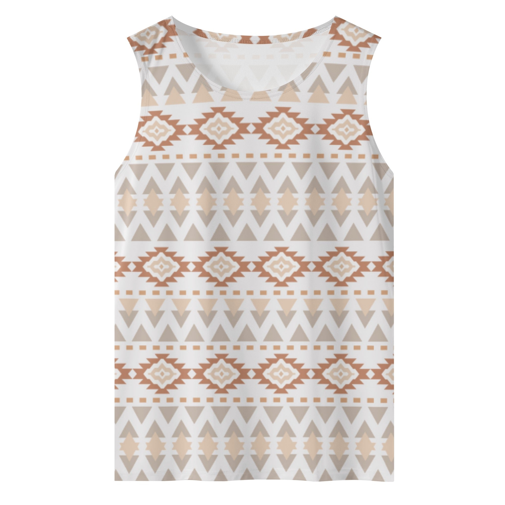 Boho Men's Tank Top - Southwestern Muscle Tee Shirt for Summer | Casablanca Pass | Perfect for Beach, Festival & Casual Wear