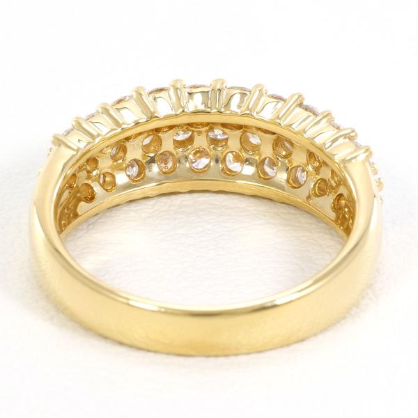 18K Yellow Gold Diamond Ring for Women - Elegant Solitaire Engagement & Wedding Band - Perfect for Proposals, Anniversaries, and Special Occasions
