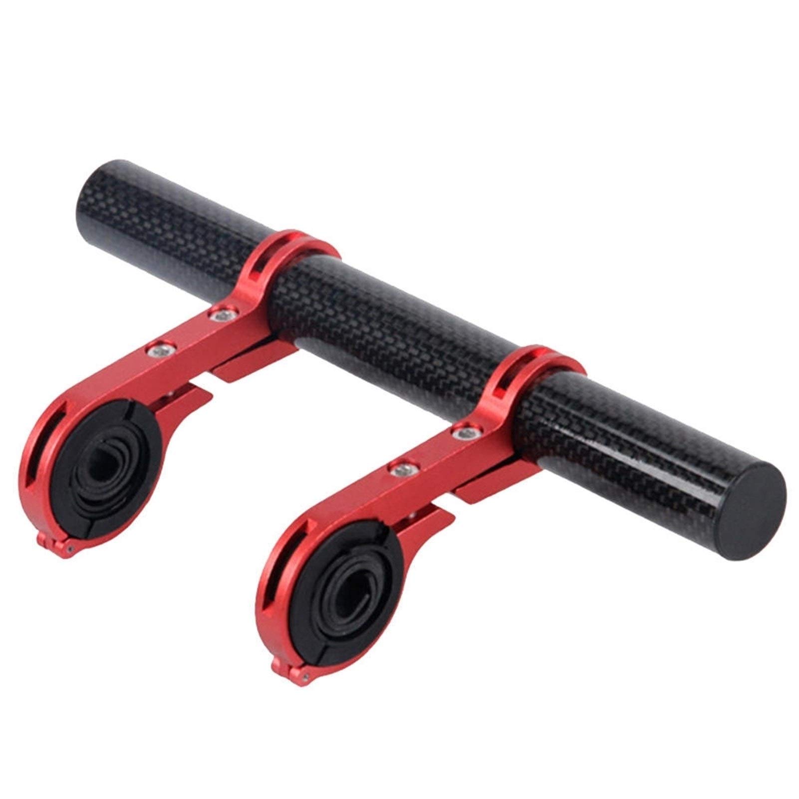 **Alloy Bike Handlebar Extender Bracket - Universal Headlight Mount & Lamp Holder for Bicycles - Durable Red Fiber Stand - Perfect for Night Riding & Commuting**
