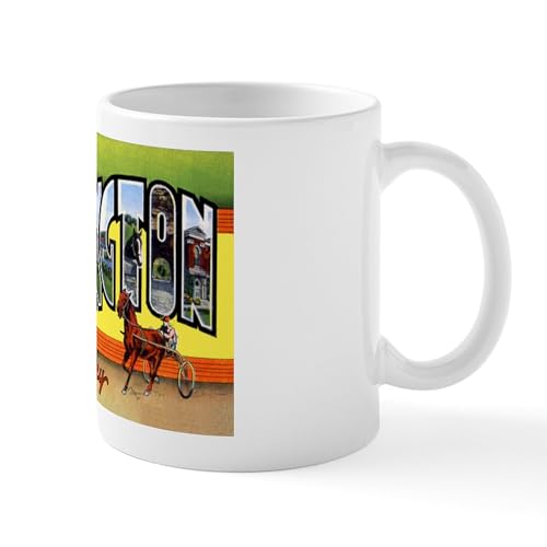 White - Lexington Kentucky Greetings Mug