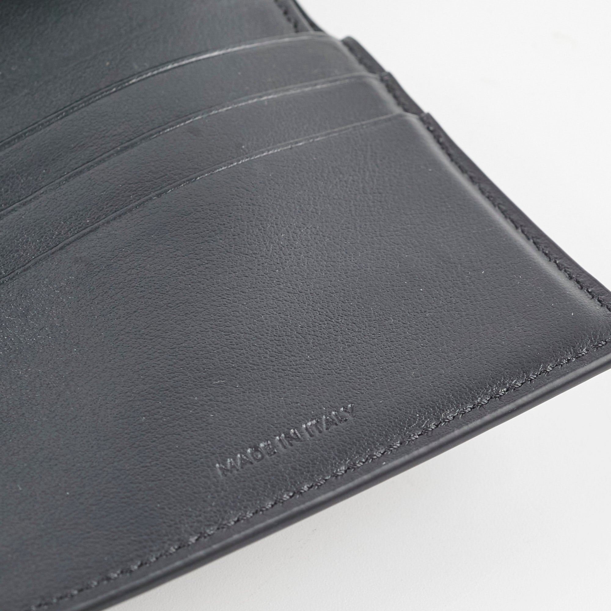 Celine Compact Wallet with Coin Pocket Triomphe Logo in Shiny Calfskin Leather - Perfect for Everyday Use & Travel Essentials