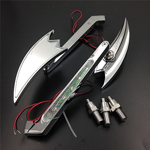 Honda CBR600 CBR900 CBR929 CBR954 CBR1000RR LED Turn Signal Lights - Oval Shape Running Blade Mirror Compatible Motorcycle Indicators for Enhanced Visibility & Safety | Perfect for Night Riding & Urban Commuting