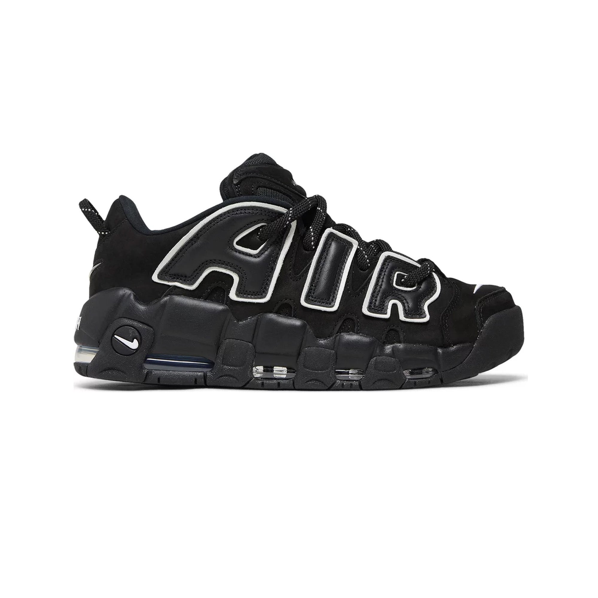 AMBUSH x Nike Air More Uptempo Low 'Black' 2023 - Retro Basketball Sneakers for Men | Streetwear Fashion & Casual Wear
