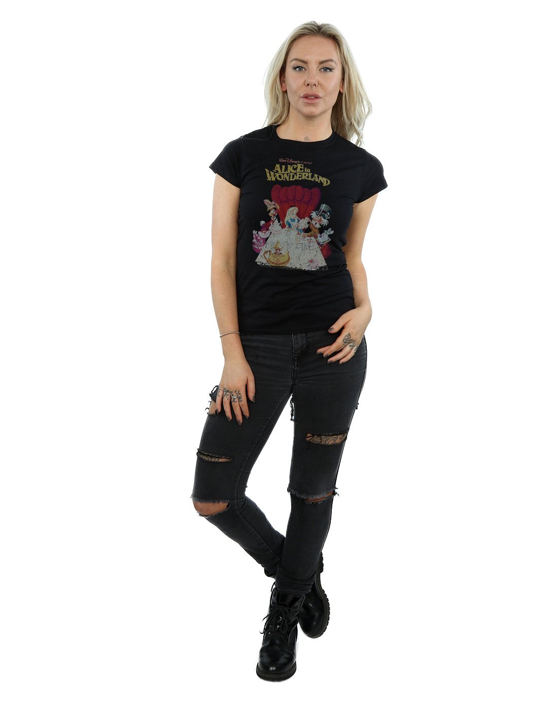 Disney Women's Retro T-Shirt - Vintage Mickey Mouse Graphic Tee for Casual Wear & Disney Theme Park Outfits