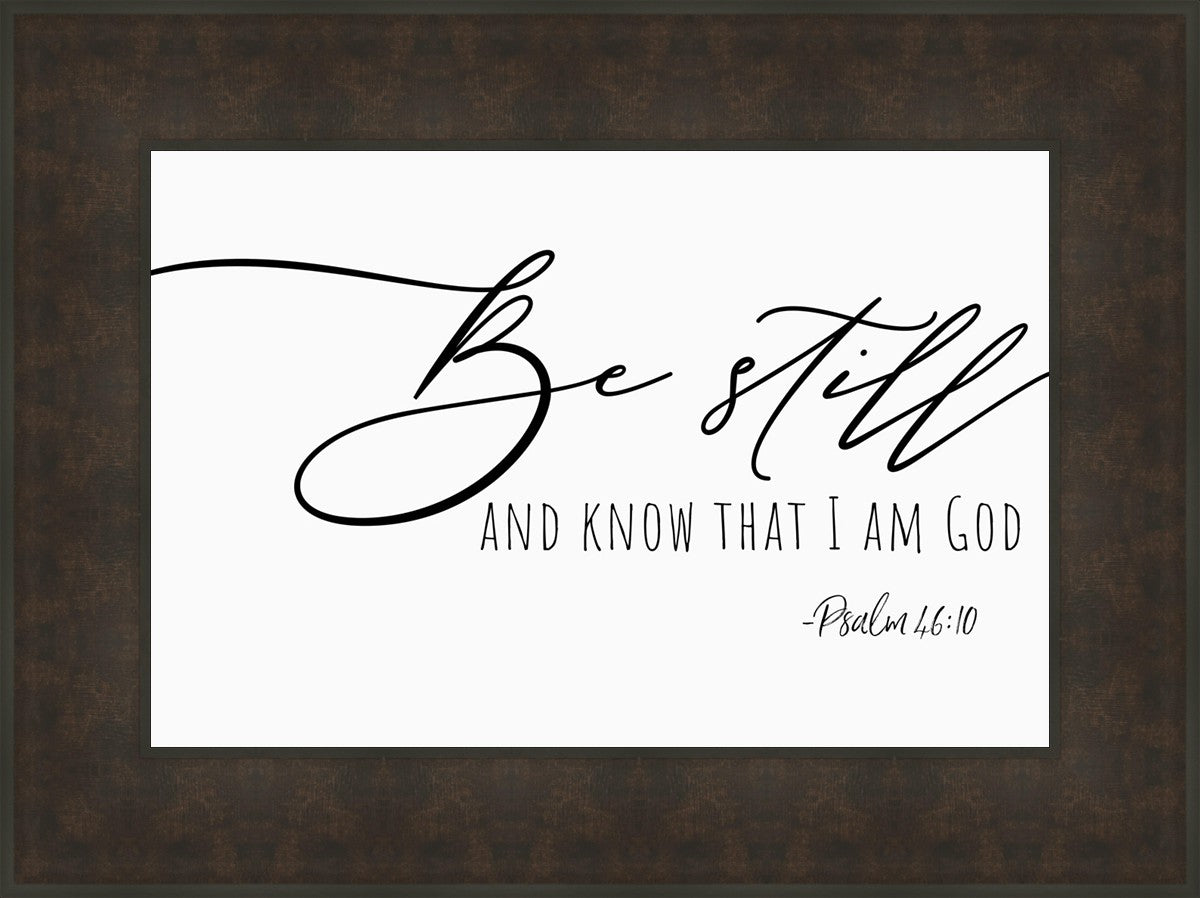 Be Still By Paige Tilly - Inspirational Wall Art Decor for Home, Office & Gifts - Perfect for Living Room, Bedroom & Meditation Space