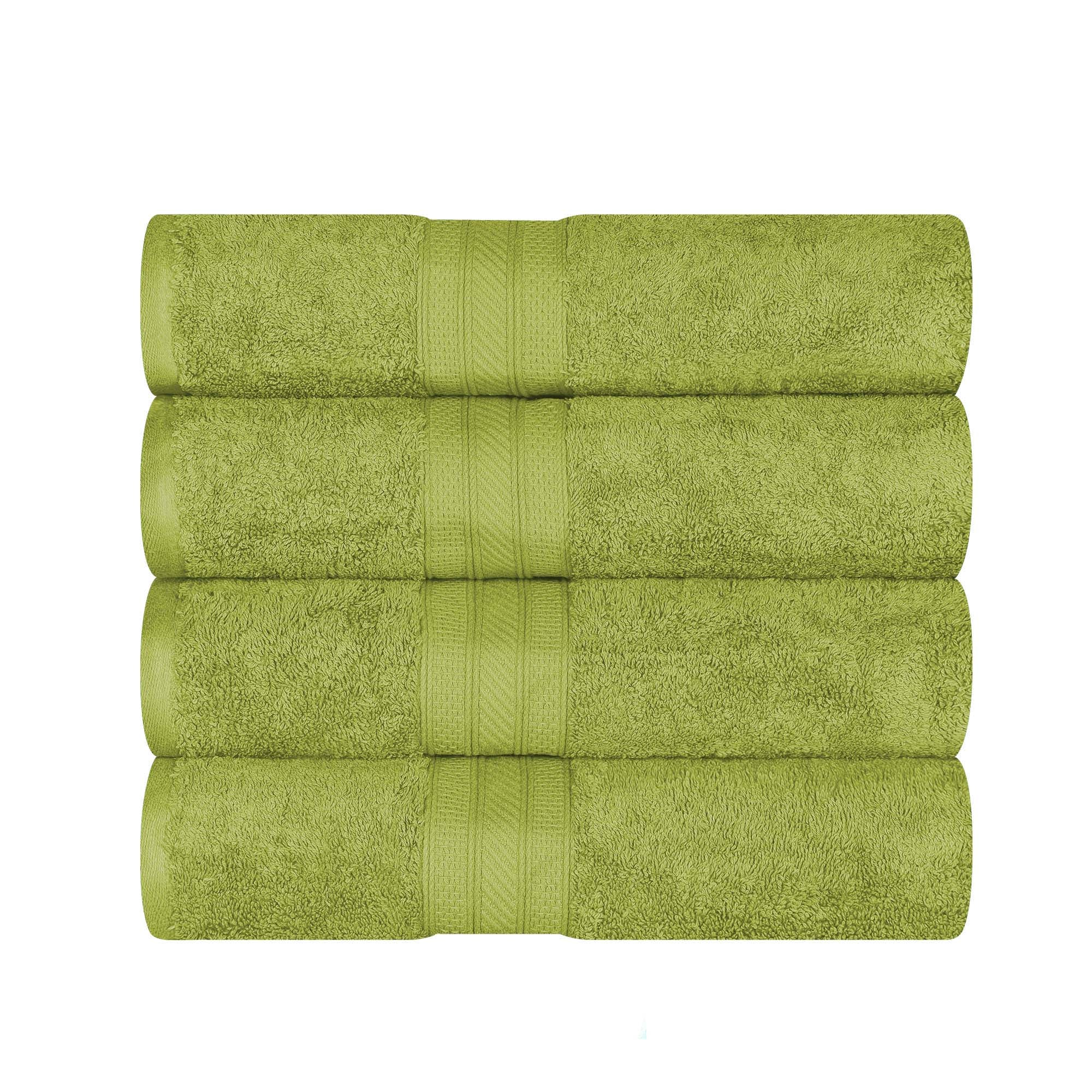 Premium Atlas Cotton 4-Piece Bath Towel Set - Ultra Absorbent, Heavyweight & Soft - Perfect for Spa, Bathroom & Luxury Home Use
