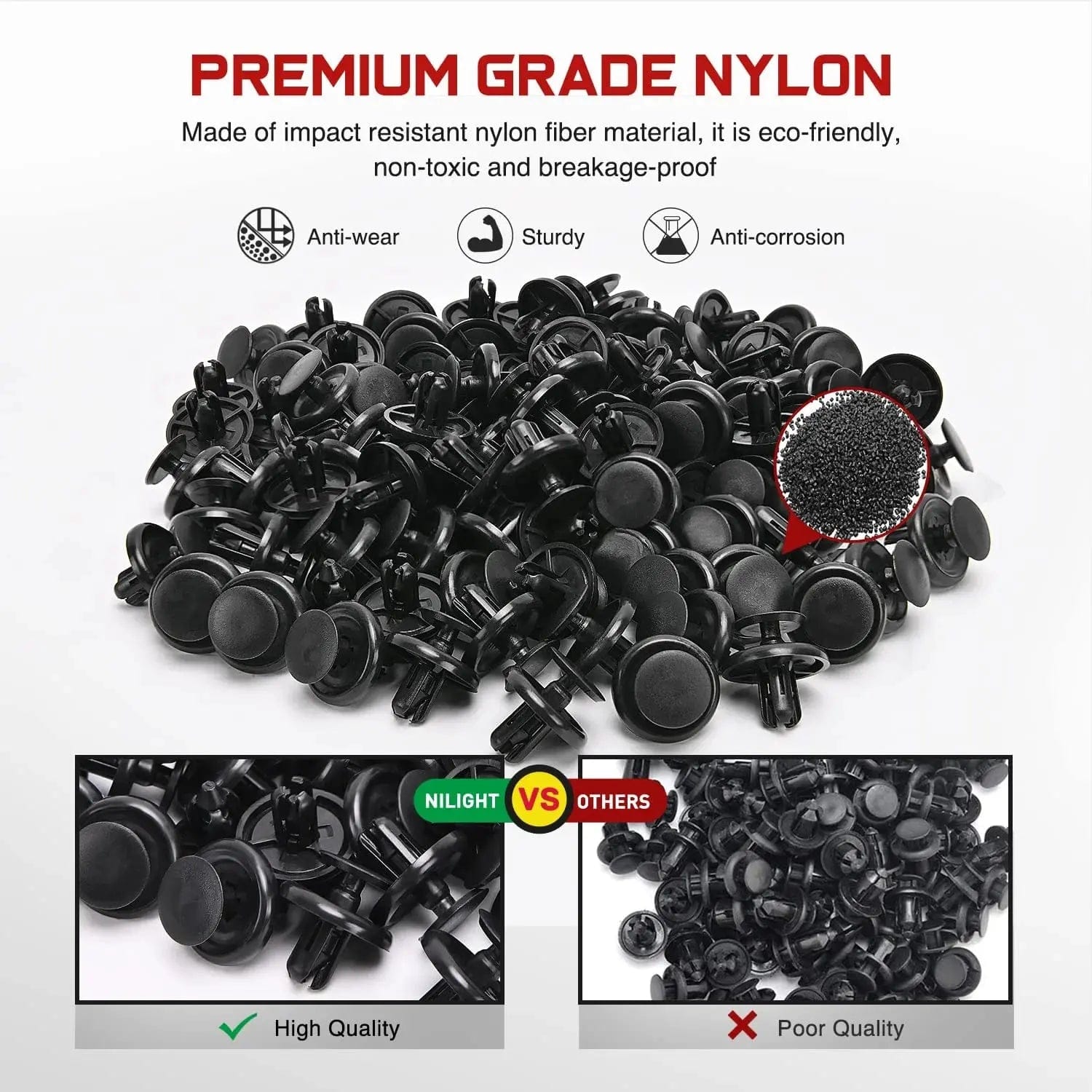 40 Pcs 20mm Hole 7mm Nylon Engine Under Cover Push Type Retainer Clips - Replacement for 90467 07201 - Perfect for Automotive Repair and Maintenance