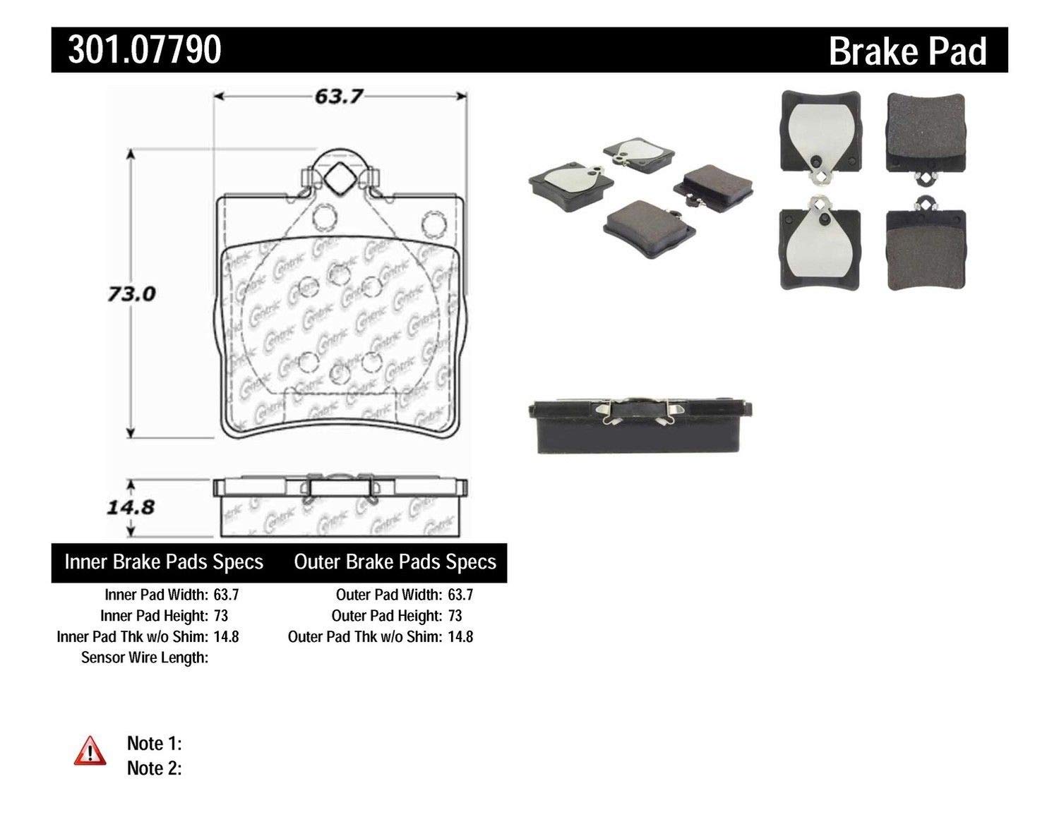 High-Performance Ceramic Brake Pads - Premium Quality & Long-Lasting for Cars, Trucks & SUVs - Perfect for Daily Commuting & Highway Driving