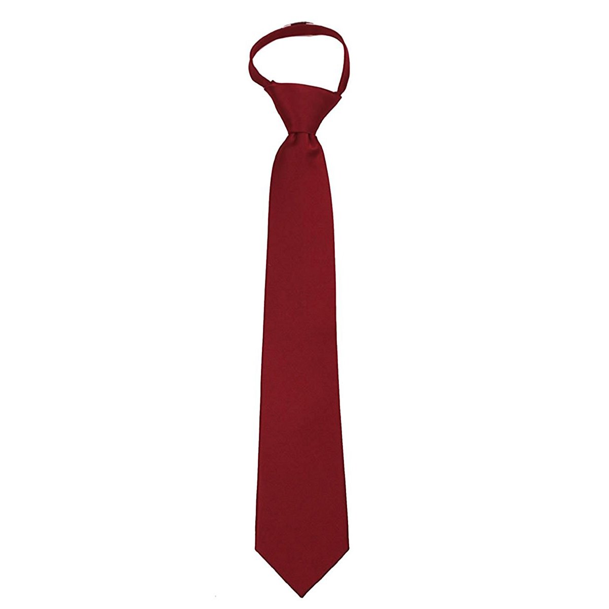 FOMANN Men's Solid Color Zipper Neck Tie - Stylish & Adjustable Formal Tie for Business, Office, Weddings & Special Occasions