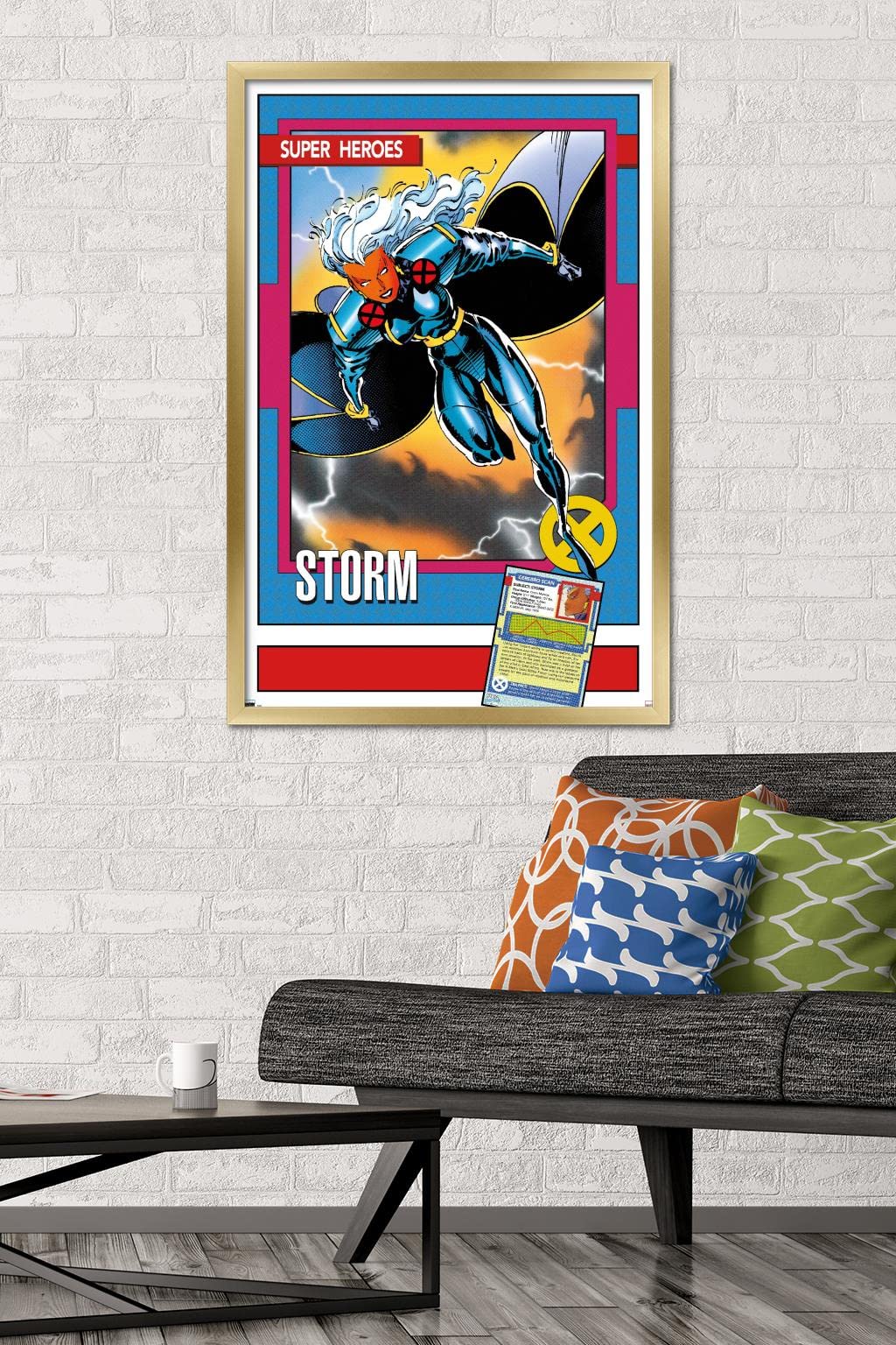 Trends International Marvel Trading Cards - Storm Wall Poster, 22.375