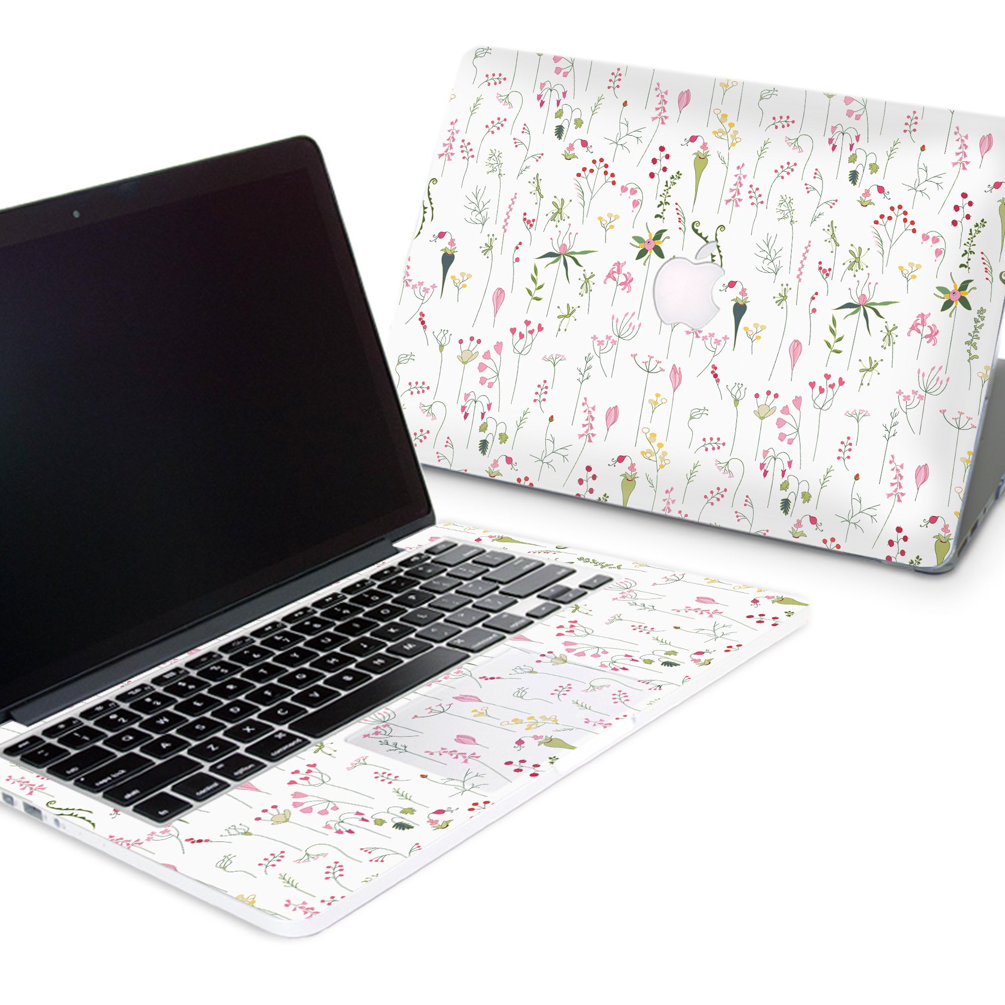ZizzStore Protective Hard Shell Case & Keyboard Decal Set for MacBook Pro 13