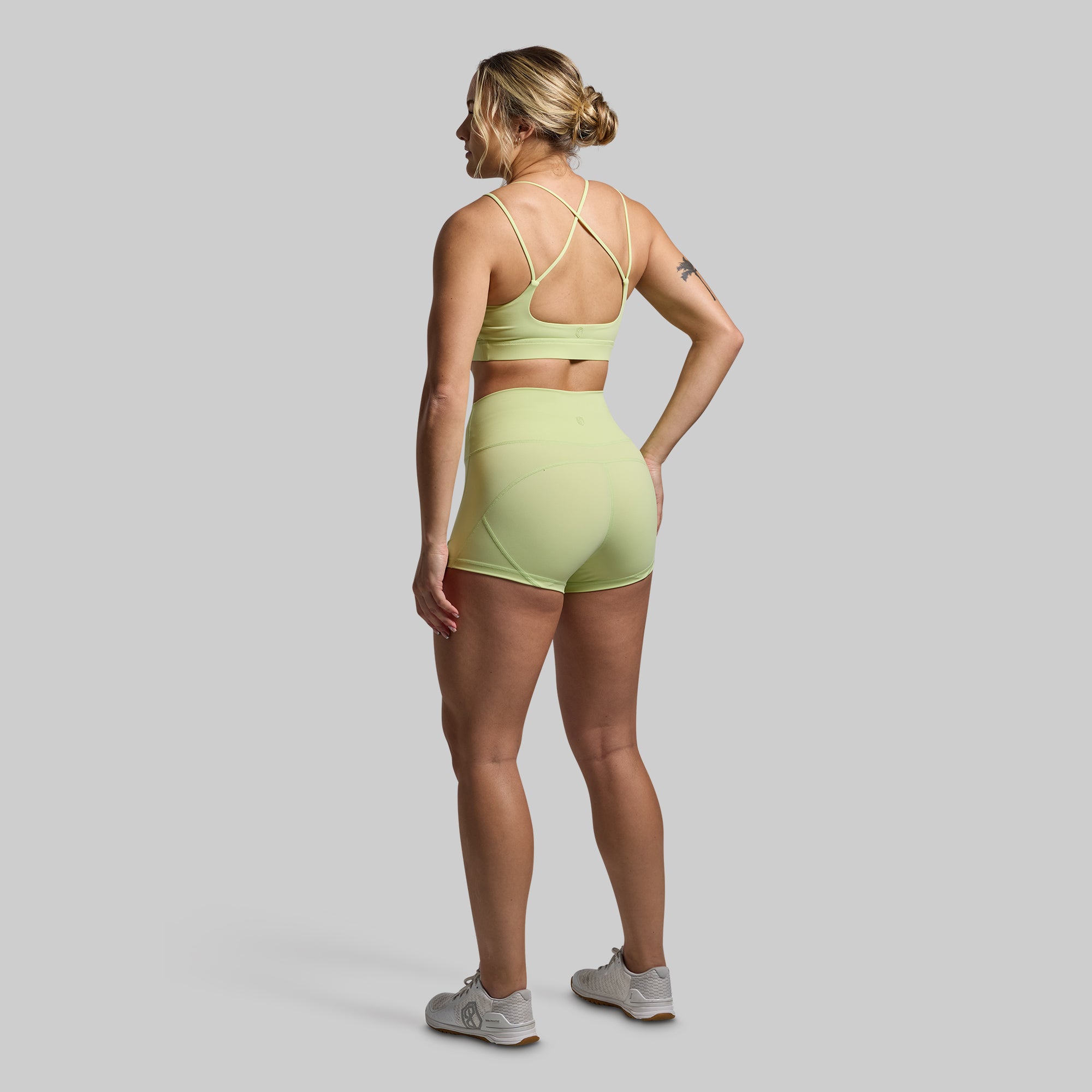 Sexy High Waisted Booty Shorts Set with Glow Effect - Perfect for Gym, Yoga, and Summer Outfits