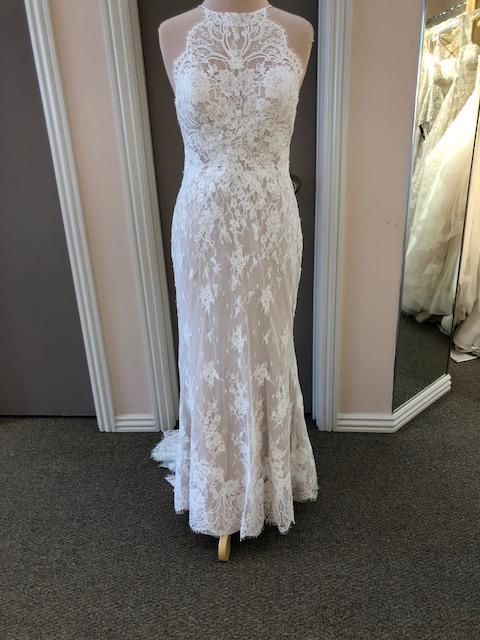 Wtoo Yoli 12108 Sample Wedding Gown - Elegant Lace Bridal Dress for Bride, Perfect for Church Ceremony & Beach Weddings