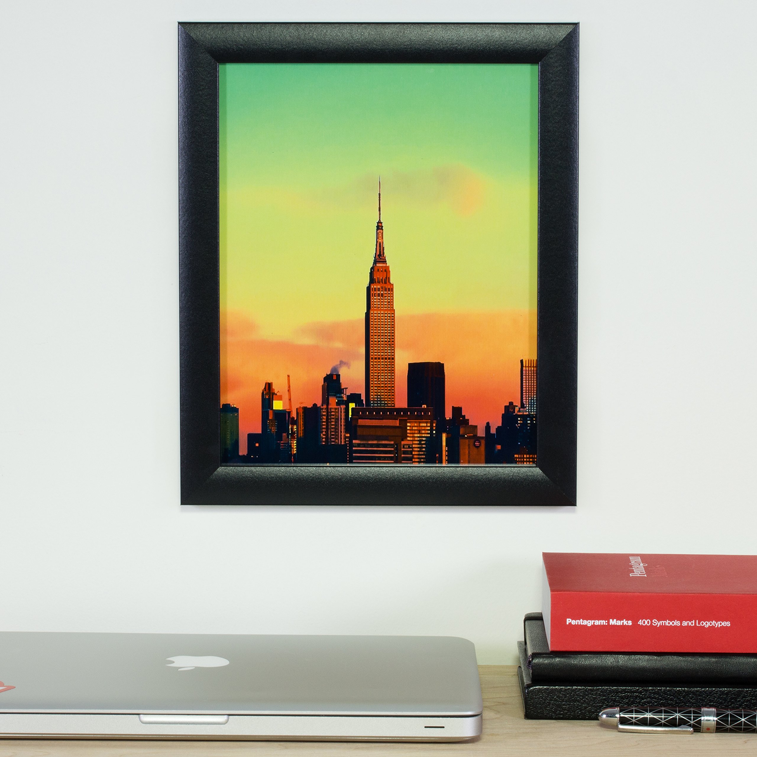 Craig Frames 24x36 Modern Black Poster Frame with Shatter-Resistant Clear Plexiglass - Premium Matte Finish for Wall Art Display - Perfect for Home Decor, Office, Gallery & Photo Exhibitions