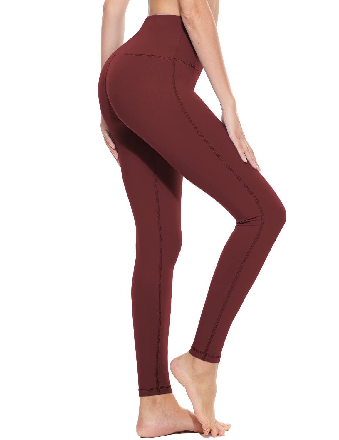 BALEAF Women's High Waisted Yoga Pants with Pockets - Tummy Control Workout Capri Leggings for Running, Gym & Lounge | Squat Proof & Breathable Activewear