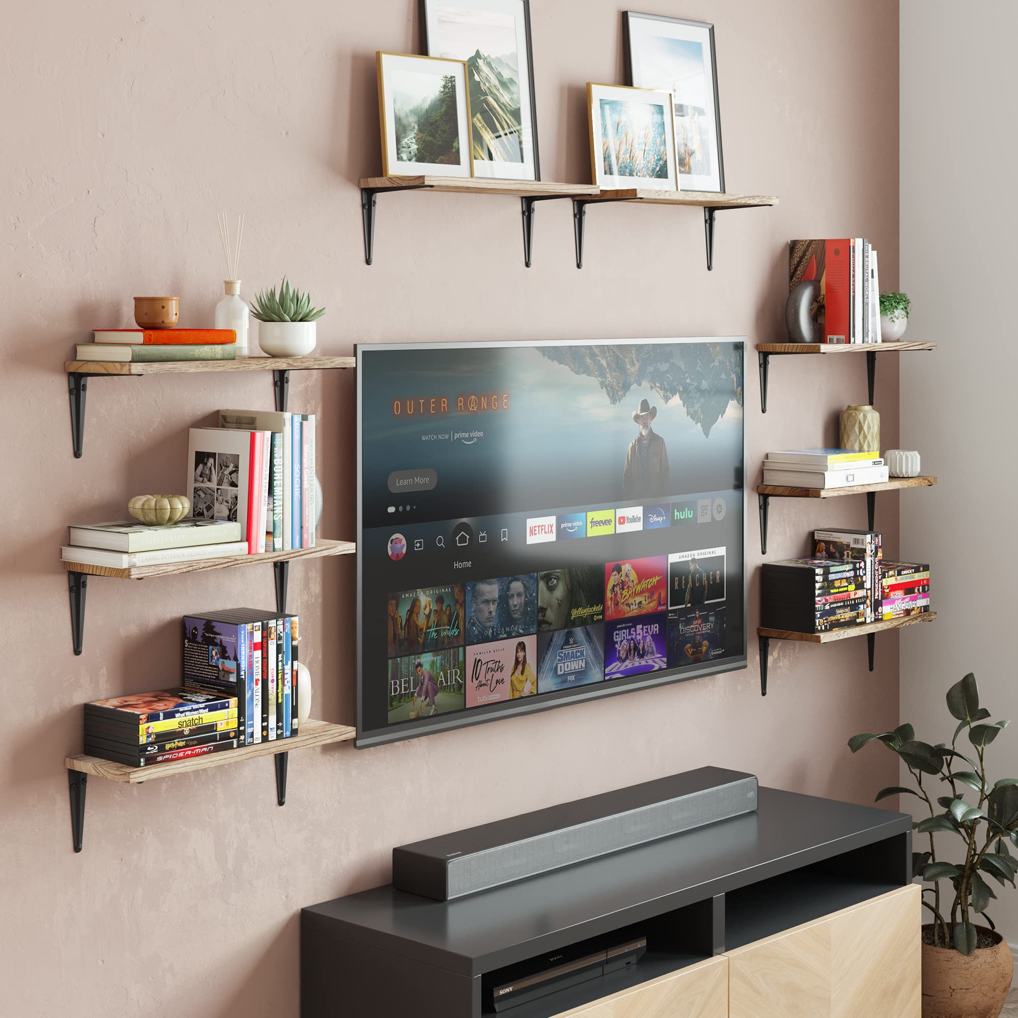 Wallniture Arras Floating Shelves Set of 8 - 17
